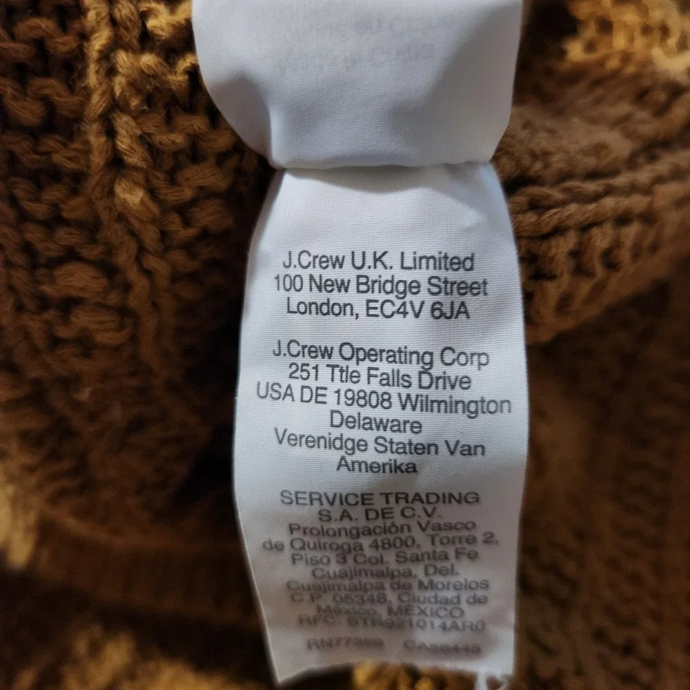 Madewell Bobble Sleeves Mustard Yellow Open Front‎ Textured Knit Cardigan XL
